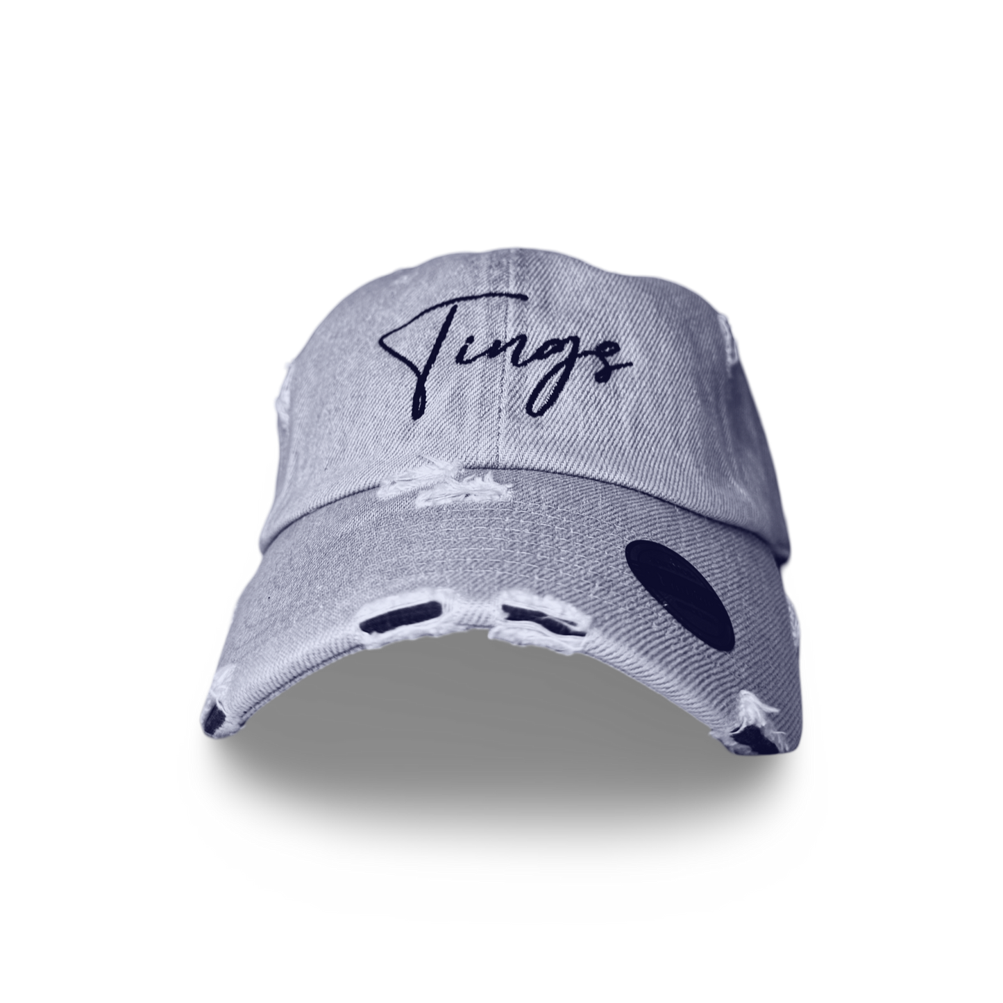Original " Tings " Distressed Dad Hat