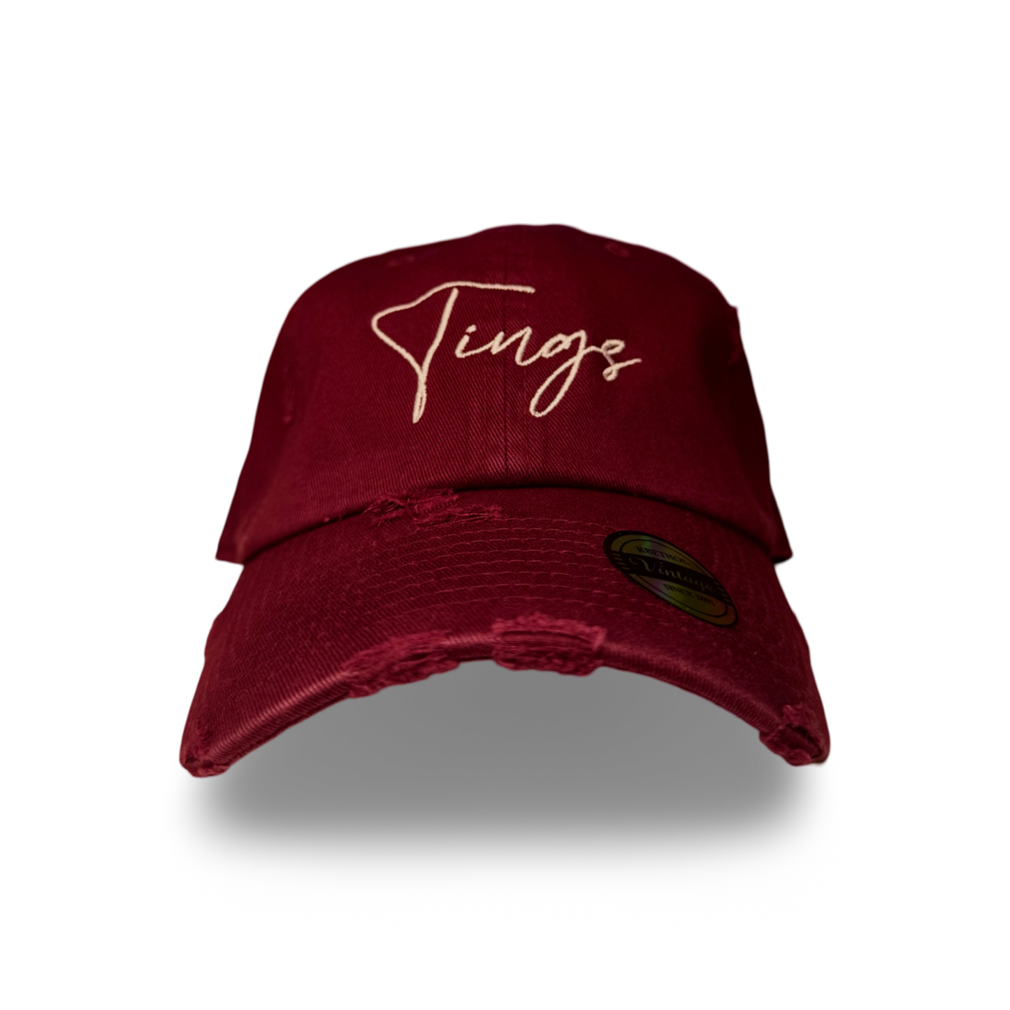 Original " Tings " Distressed Dad Hat