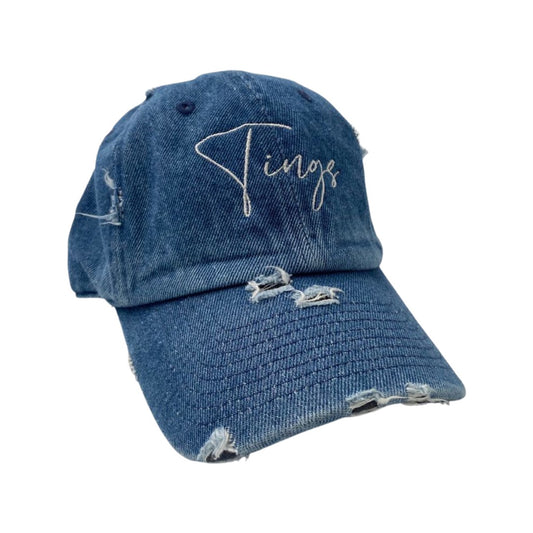 Original " Tings " Distressed Dad Hat