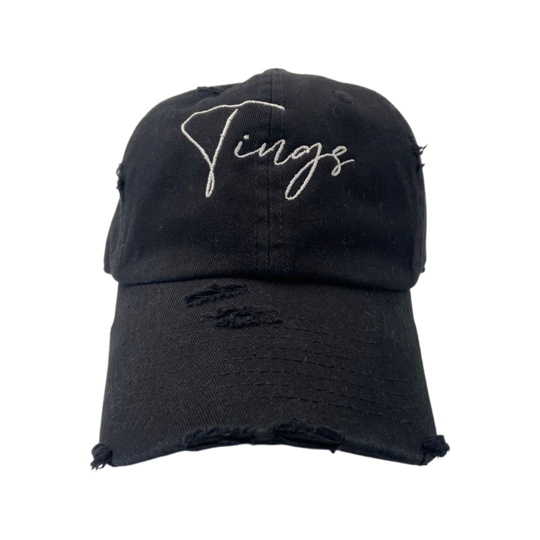 Original " Tings " Distressed Dad Hat