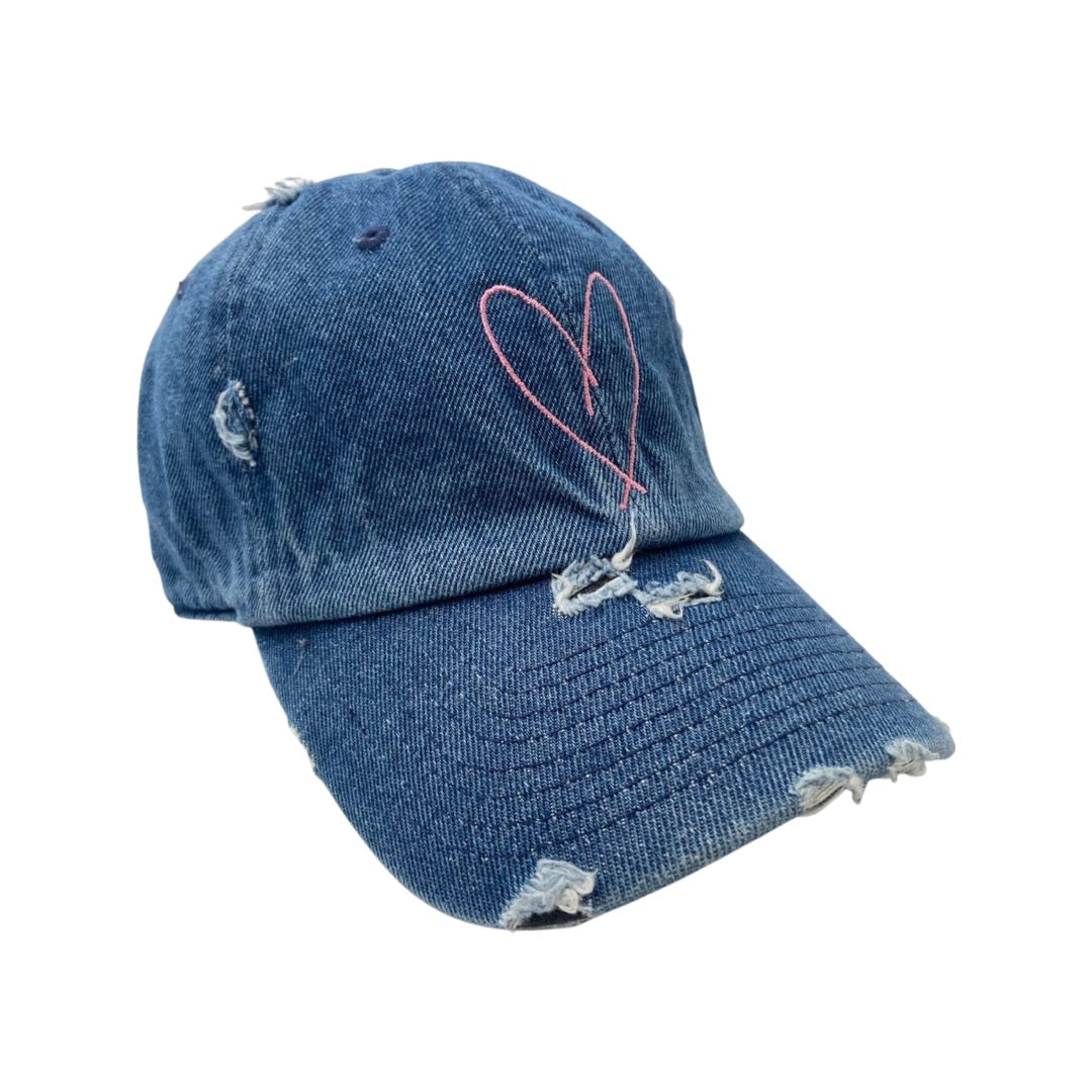 " Tings " Heart Logo Distressed Dad Hat