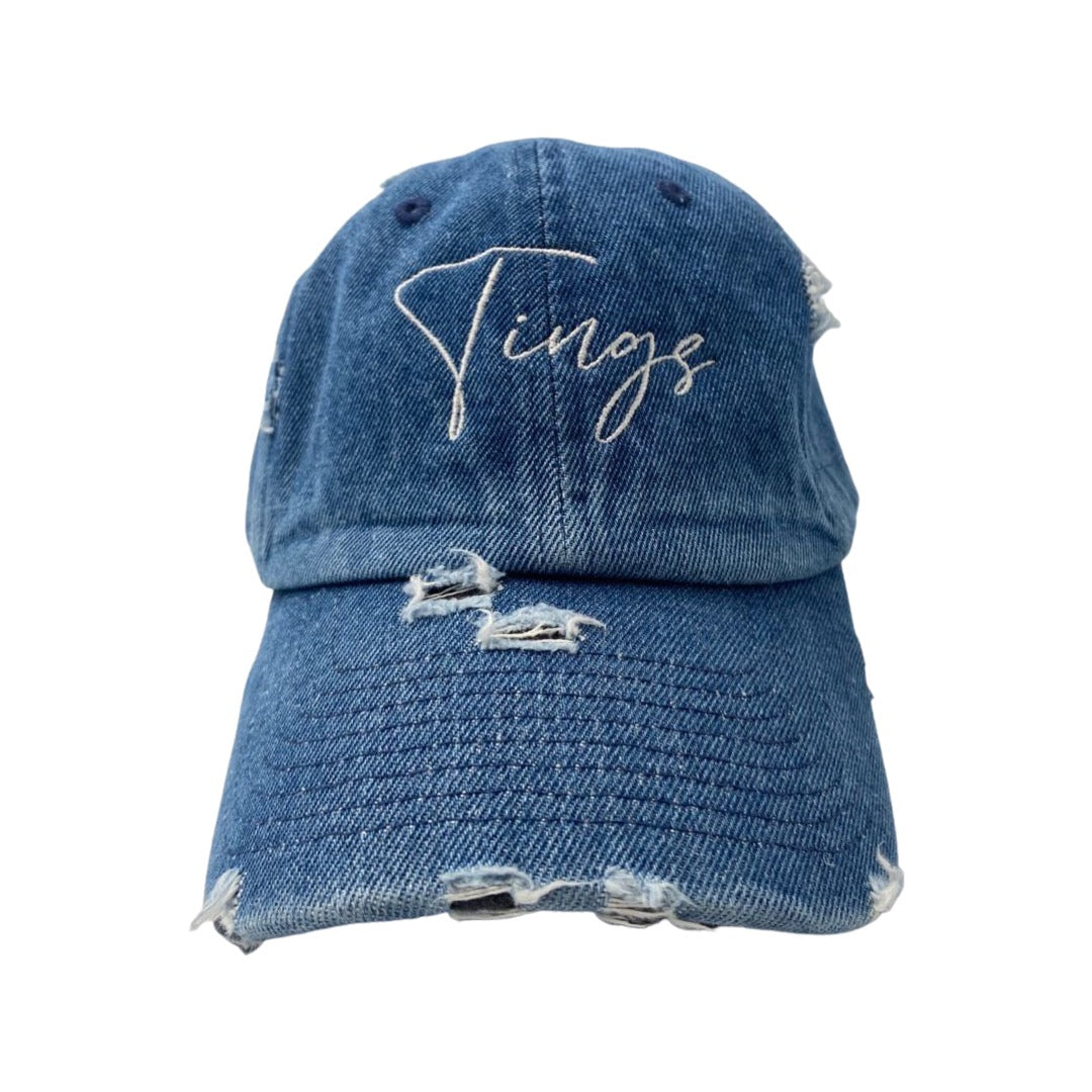 Original " Tings " Distressed Dad Hat
