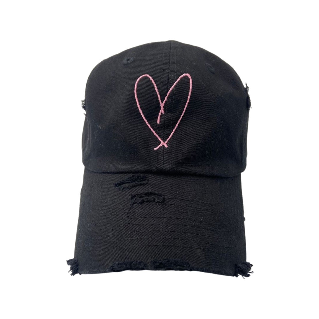 " Tings " Heart Logo Distressed Dad Hat